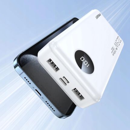PISEN Power Cube 22.5W Powerbank 21000mAh 2x USB + USB-C (TS-D301) - Czarny - zdjęcie 5