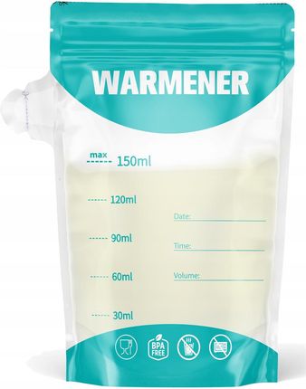 Warmener Woreczki Do Przechowywania Pokarmu Mleka Mrożenia Sterylne 150Ml 25Szt/ - zdjęcie 4