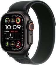 Zdjęcie Produkt z outletu: Apple Watch Ultra 2 GPS + Cellular Koperta z tytanu czarna 49mm opaska Trail czarny Rozmiar S/M (MX4U3RBA) - Działoszyn