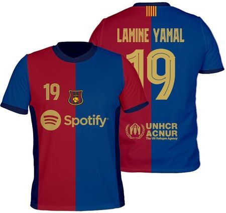Yamal Barcelona strój sportowy komplet getry rozmiar 140 - zdjęcie 2