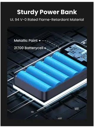 Ugreen Pb720 20000Mah Pd 100W Szary - zdjęcie 3