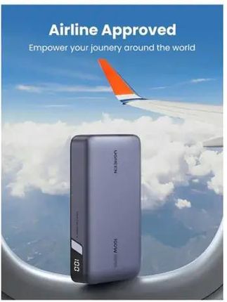 Ugreen Pb720 20000Mah Pd 100W Szary - zdjęcie 5