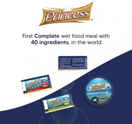 Princess Classic Complete Meal Mokra Karma Dla KotaTuńczyk Pacyficzny Krewetki Vanamei Z Tauryną 170G - zdjęcie 3