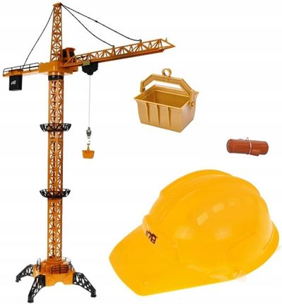 Stator Dźwig Żuraw Budowlany Rc Zdalnie Sterowany 128Cm Na Pilot Kask Led - zdjęcie 6
