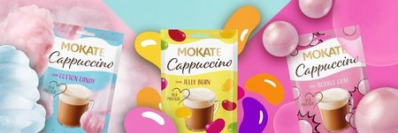 Mokate Napój Kawowy Cappuccino Wata Cukrowa Cotton Candy 40g - zdjęcie 6