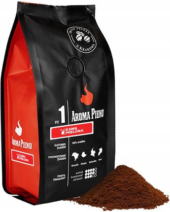 Caveres Zestaw Prezentowy Aroma Pieno I Vero Gusto + Miód Łysoń Wielokwiatowy Kawa Mielona - zdjęcie 4