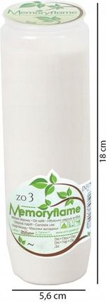 Zniczplast 16szt. Wkłady Do Zniczy Olejowe 96H Całoroczne 4 Dni Ekonomiczne Znicze - zdjęcie 5