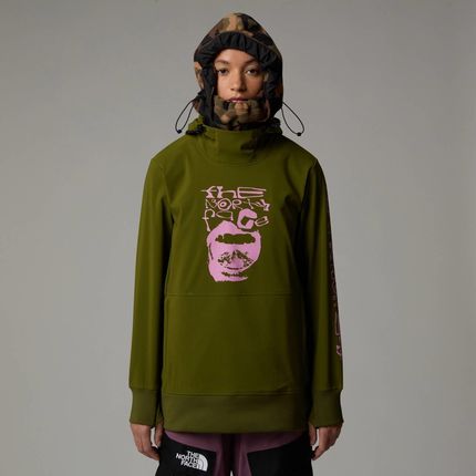 Bluza z kapturem damska The North Face TEKNO PULLOVER zielona NF0A7UUKPIB - zdjęcie 2