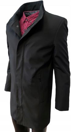 KURTKA MĘSKA JESIENNA ZANARDI K05/22 CZARNA 4XL - zdjęcie 3