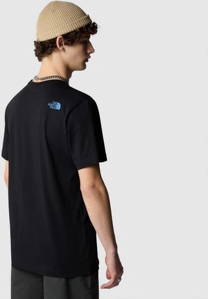 Koszulka męska The North Face S/S MOUNTAIN LINE czarna NF0A87NTJK3 - zdjęcie 3