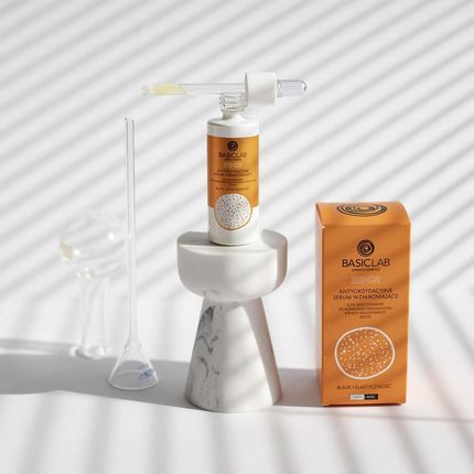 BASICLAB - Antyoksydacyjne serum wzmacniające, Blask i Elastyczność, 30ml - zdjęcie 4