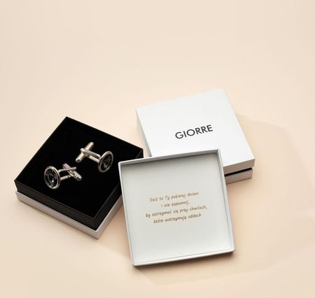 Giorre Męski Kolczyk Czarny Spinel 3Mm 18K Złoto , Srebro 925 Pozłacane - zdjęcie 4
