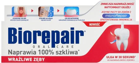 Biorepair Pasta Sensitive Teeth Advanced Wrażliwe Zęby Natychmiastowa Ulga 75ml - zdjęcie 2