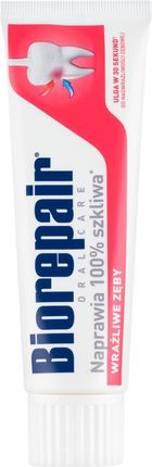 Biorepair Pasta Sensitive Teeth Advanced Wrażliwe Zęby Natychmiastowa Ulga 75ml - zdjęcie 3