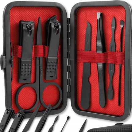 Edibazzar Zestaw Do Paznokci Przybornik Manicure Pedicure W Etui Cążki Nożyczki - zdjęcie 2