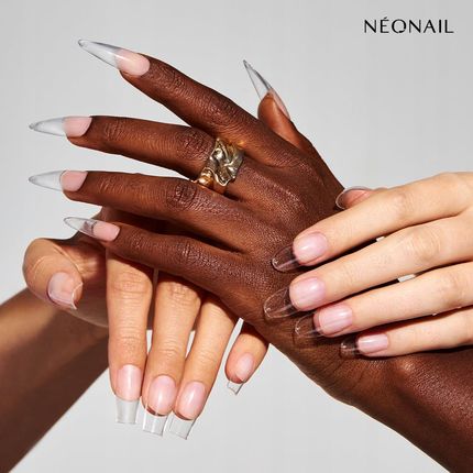 Neonail Tipsy elastyczne Invisible Flexi Tips 02 Clear Square 300 szt. - zdjęcie 6
