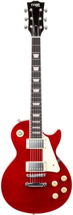 Gitara elektryczna GigKit w stylu LP ciemnoczerwona+ wzmacniacz+ dodatki - zdjęcie 2