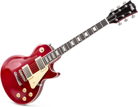 Gitara elektryczna GigKit w stylu LP ciemnoczerwona+ wzmacniacz+ dodatki - zdjęcie 5