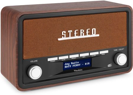Przenośne radio Audizio Foggia stereo z budzikiem DAB+ FM- 50W - brązowy - zdjęcie 2