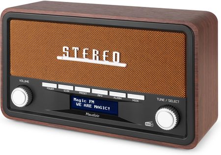 Przenośne radio Audizio Foggia stereo z budzikiem DAB+ FM- 50W - brązowy - zdjęcie 5