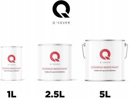 Q-Cover Farba Kryjąca Do Drewna Drzwi Osb Ral 5013 Niebieski Kobaltowy Satyna 2.5L - zdjęcie 3