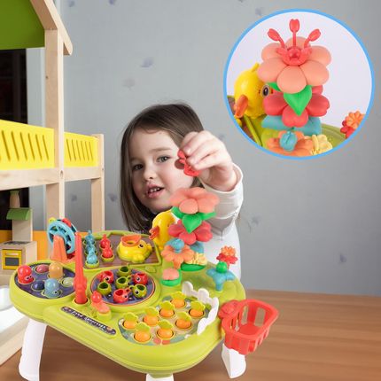 Stolik Edukacyjny Interaktywny Młoteczek Wędka Marchewki Rybki - zdjęcie 5