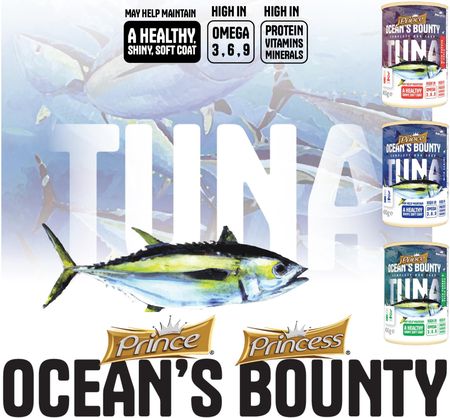Princess Ocean's Bounty Mokra Karma Dla Kota Z Tuńczykiem I Krabem Dla Alegrików 400G - zdjęcie 6