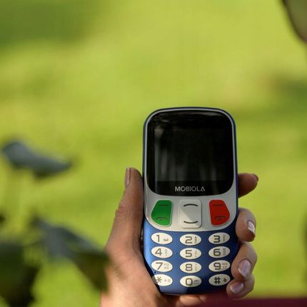 MOBIOLA MB800 NIEBIESKI 2G Telefon GSM dla seniora - zdjęcie 3