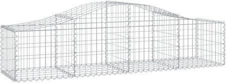 Dkd Home Decor Gabiony Z Wysokim Łukiem 18 Sztuk 200X50X40/60cm Ocynkowane Żelazo - zdjęcie 2