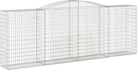 Dkd Home Decor Gabiony Z Wysokim Łukiem 8szt. 400X50X140/160cm Ocynkowane Żelazo - zdjęcie 2