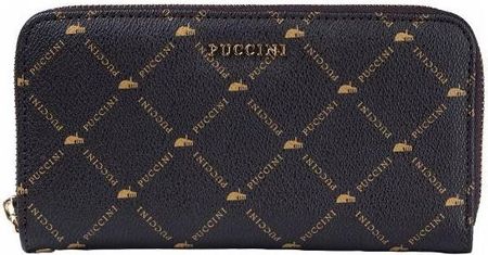 Portfel damski PUCCINI Monogram PLXP0313 2 Brązowy - zdjęcie 2