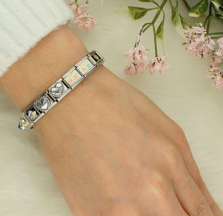Nomination Link srebro 925 zawieszka charms Serce z napisem 'Siostra' 330101 81 - zdjęcie 2
