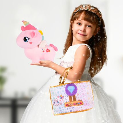 Pluszowy Jednorożec z Torebką Maskotka Przytulanka Unicorn - zdjęcie 2