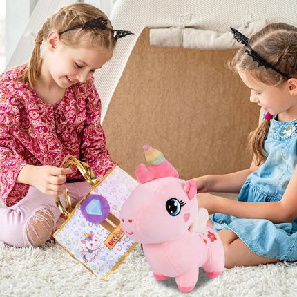 Pluszowy Jednorożec z Torebką Maskotka Przytulanka Unicorn - zdjęcie 4
