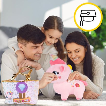 Pluszowy Jednorożec z Torebką Maskotka Przytulanka Unicorn - zdjęcie 6