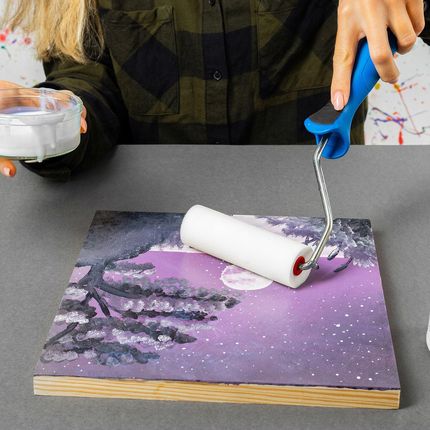 Lakier akrylowy bezbarwny matowy wykończenie powierzchni decoupage 250ml - zdjęcie 5