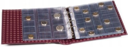 Album Klaser Na Monety Banknoty Znaczki Optima Classic Etui Czerwona - zdjęcie 4