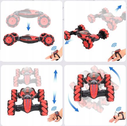 Samochód Zdalnie Sterowany Gestami 4x4 Auto Drift Pilot +zegarek muzyka Led - zdjęcie 5