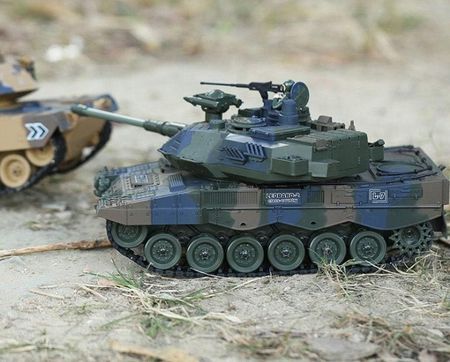 Ogromny Czołg Zdalnie Sterowany Leopard Rc 45 CM Z Dymem Strzela Kulkami - zdjęcie 6