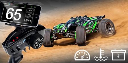 Samochód zdalnie sterowany Rc Traxxas 1/10 Rustler 4X4 Ultimate 67097-4-GRN - zdjęcie 2