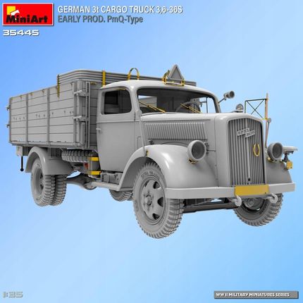 German 3t Cargo Truck 3,6-36s Early Prod. Pmq-type 1:35 MiniArt 35445 - zdjęcie 3