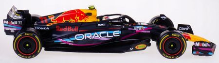 Red Bull RB19 Miami Gp Bolid F1 Model Matal Bburago 1:43 #11 S. Perez Box - zdjęcie 2