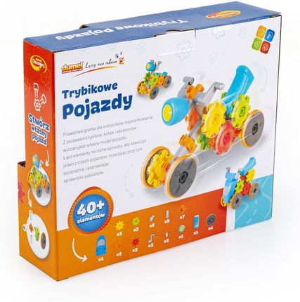 Dumel Discovery Klocki Konstrukcyjne Trybikowe Pojazdy Zestaw Ponad 40El. - zdjęcie 4
