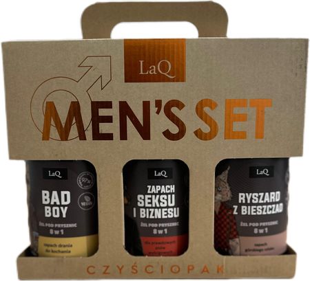 LaQ - Czyściopak dla Facetów, Doberman, Ryszard, Bad Boy - Żel pod prysznic 3x500ml - Zestaw - zdjęcie 2