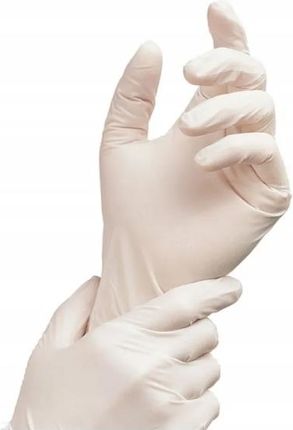 Mercator Medical Rękawice Nitrylowe Białe White Mercator Nitrylex A'100 M' - zdjęcie 3