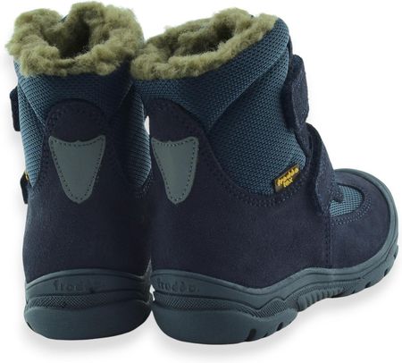 Śniegowce chłopięce buty zimowe skórzane Froddo G3160229 Granatowe - zdjęcie 2