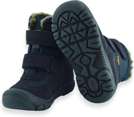 Śniegowce chłopięce buty zimowe skórzane Froddo G3160229 Granatowe - zdjęcie 2