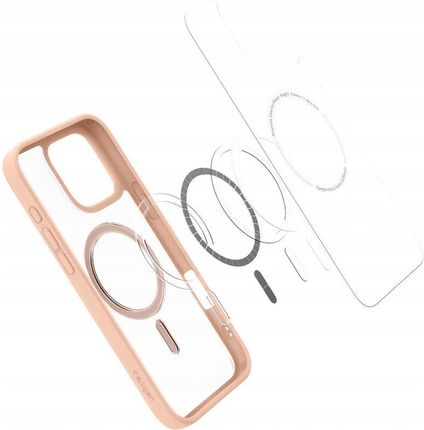Spigen Etui Ultra Hybrid Mag Do Magsafe Iphone 16 Pro Półprzezroczysto Różowe - zdjęcie 4
