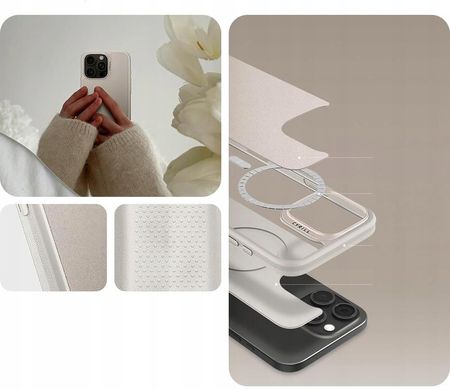 Spigen Etui Cyrill Kajuk Classic Charm Mag Do Magsafe Iphone 16 Pro Beżowe - zdjęcie 4
