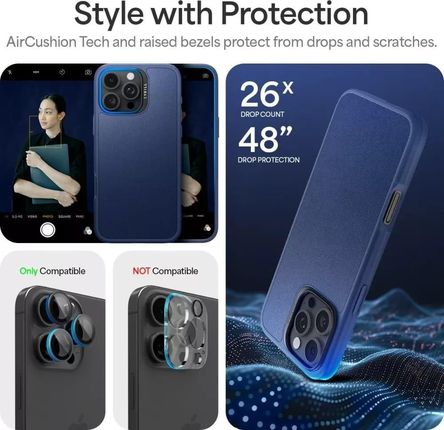 Spigen Etui Cyrill Kajuk Mag Do Magsafe Iphone 16 Pro Granatowe - zdjęcie 2